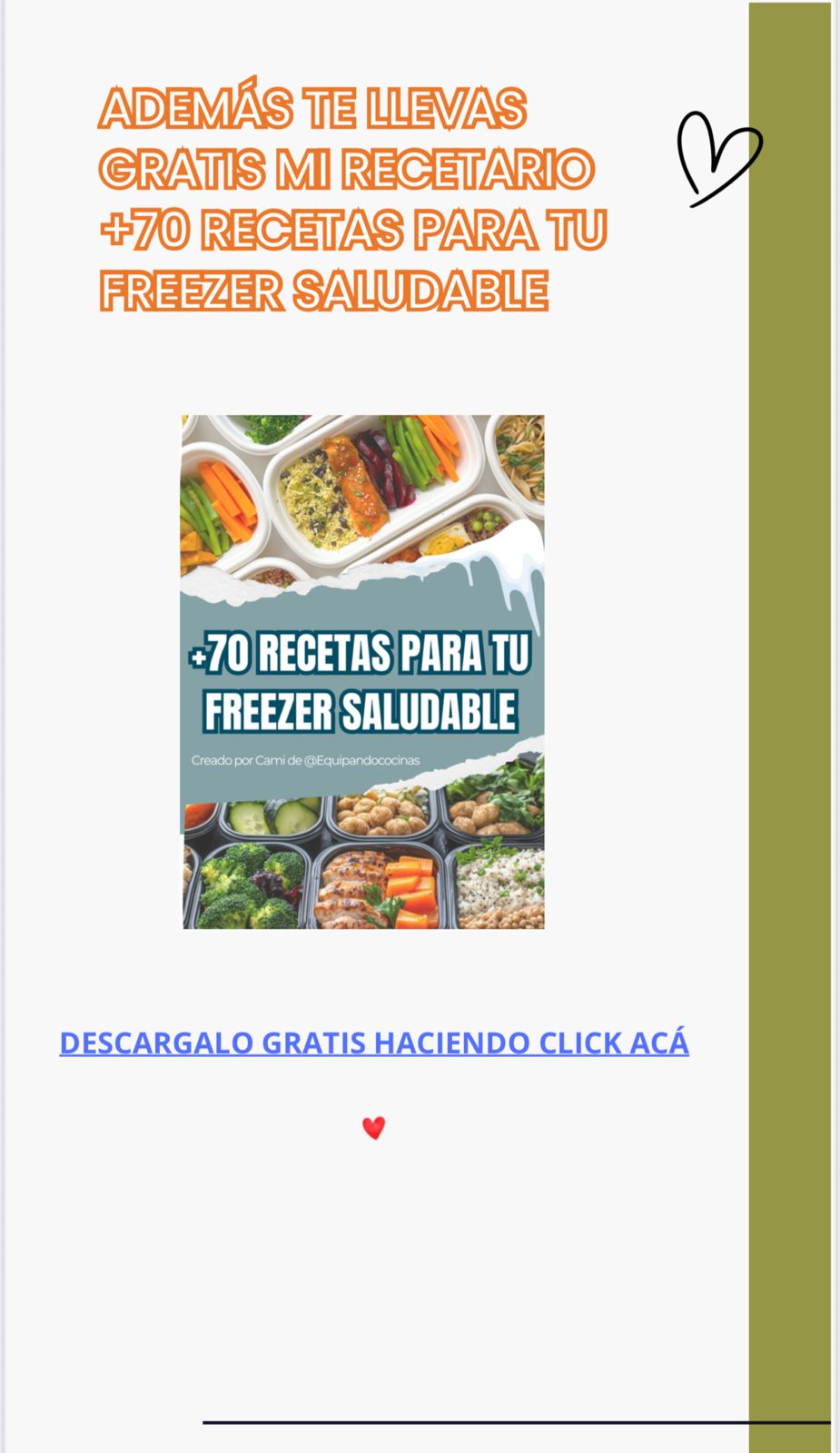 Guía práctica del meal prep y freezer saludable