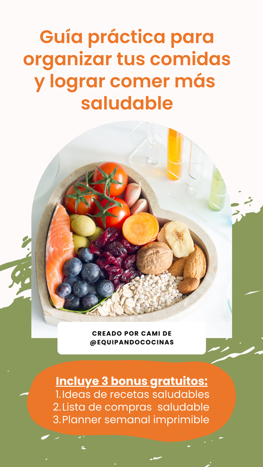 Guía práctica para organizar tus comidas semanales y comer más saludable