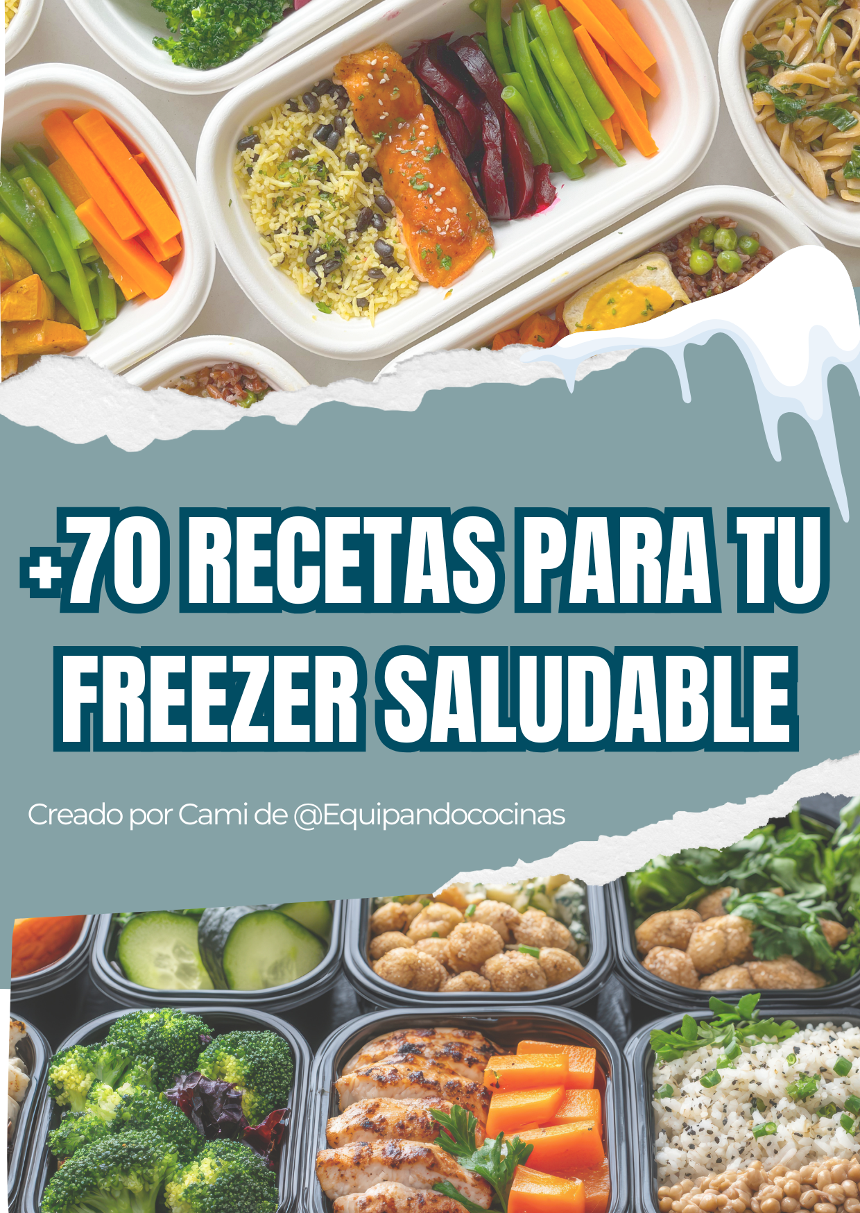 Recetario +70 recetas para tu freezer saludable