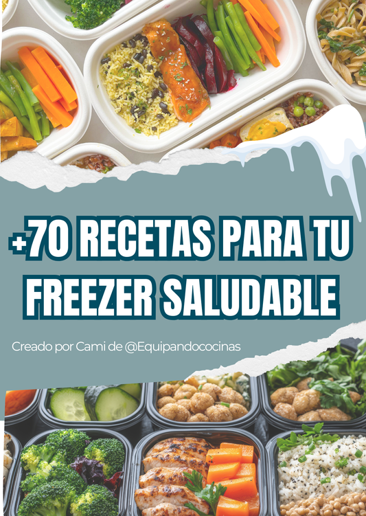 Recetario +70 recetas para tu freezer saludable