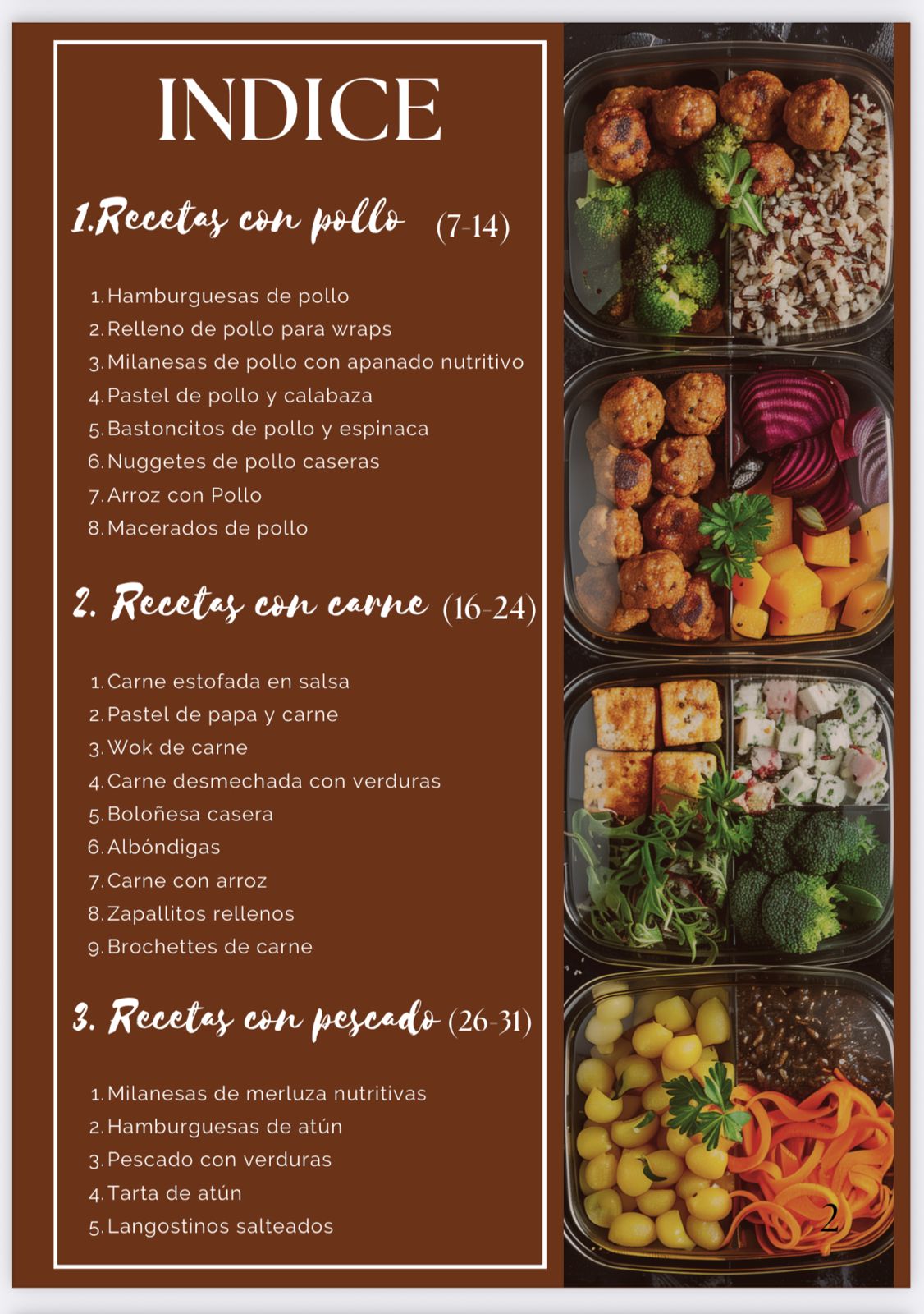 Recetario +70 recetas para tu freezer saludable