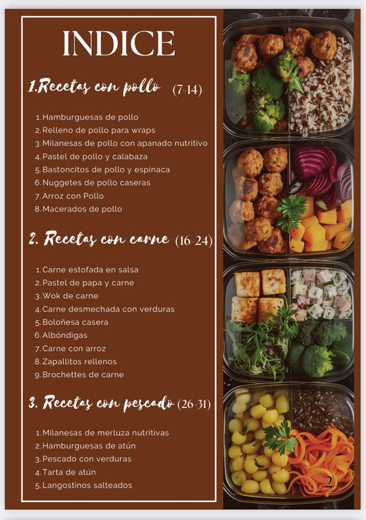 Recetario +70 recetas para tu freezer saludable